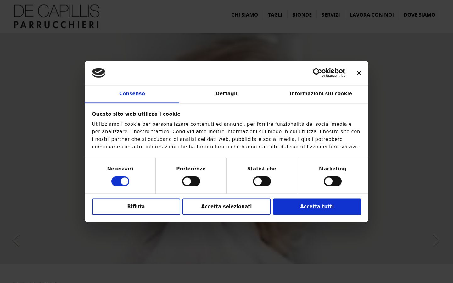 Screenshot van de toestemmingsbanner zoals getoond vóór enige interactie