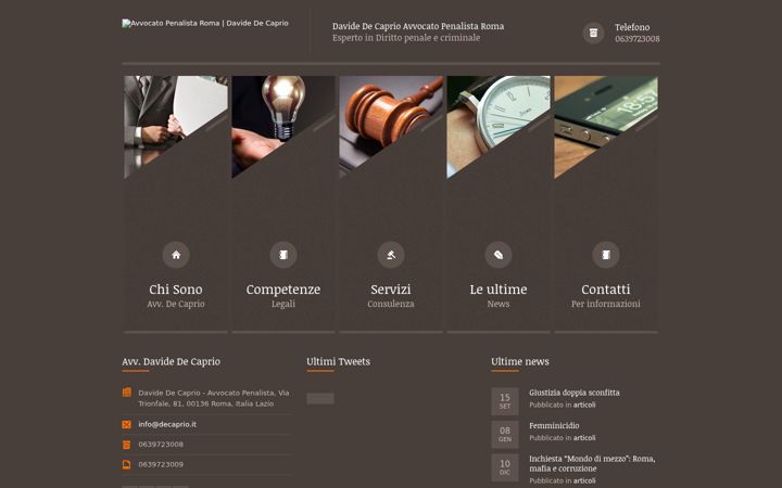 Screenshot of decaprio.it