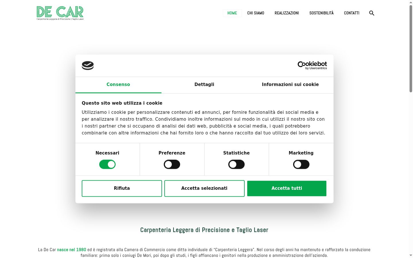 Capture d'écran de la bannière de consentement affichée avant toute interaction