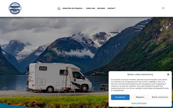 Screenshot of decaravanspecialist.nl
