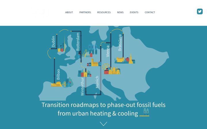 Skjámynd af decarbcitypipes2050.eu