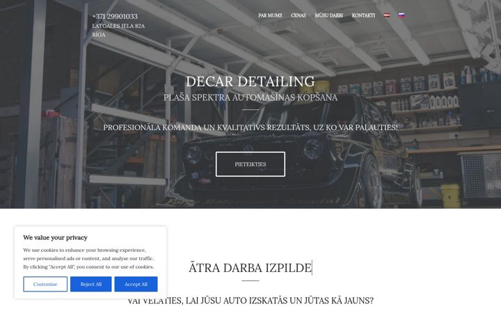 Screenshot of decardetailing.com