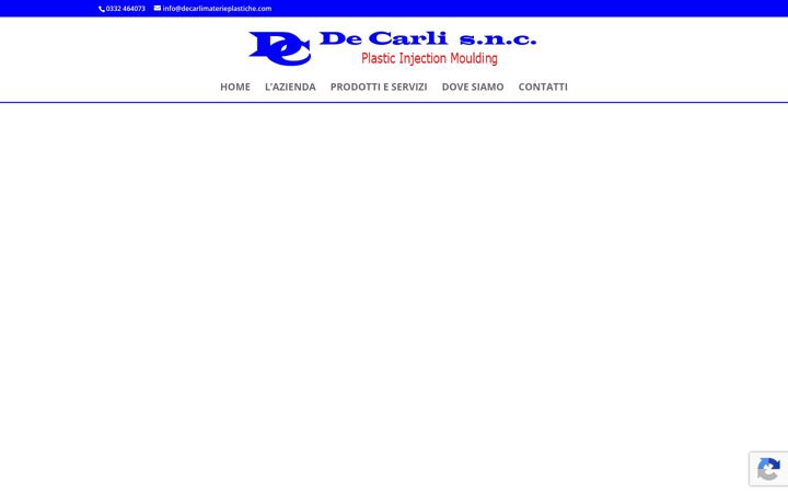 Screenshot of decarlimaterieplastiche.com