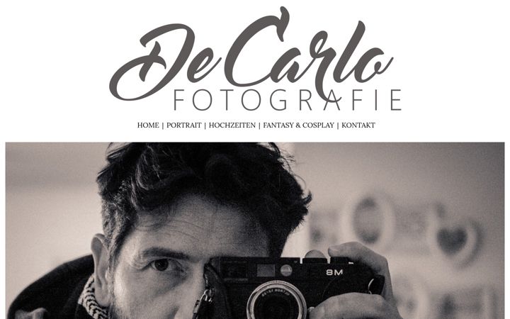 Screenshot of decarlo-fotografie.de