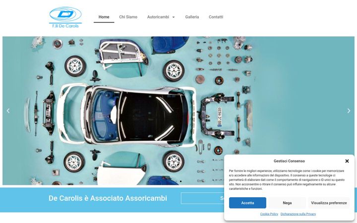 Screenshot di decarolisaprilia.it