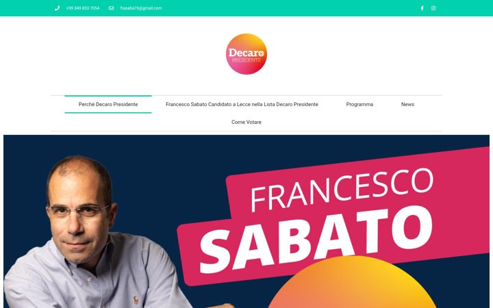 Screenshot of decaropresidente.eu
