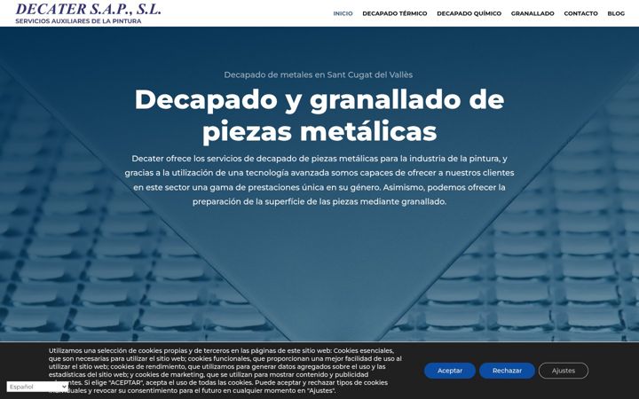 Screenshot of decater.net