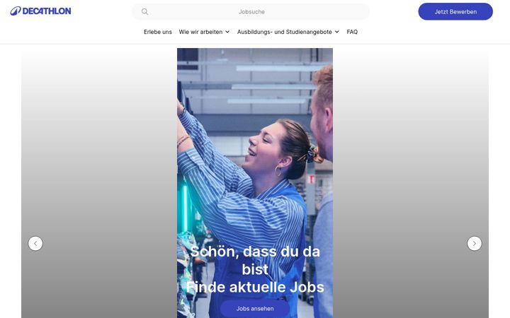 Screenshot of decathlon-karriere.de