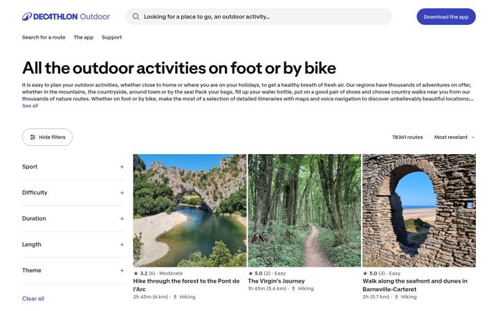 Screenshot of decathlon-outdoor.com