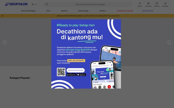 Screenshot of decathlon.co.id