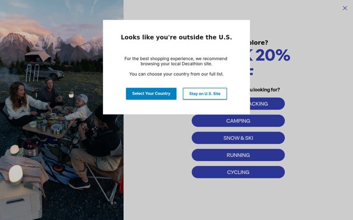 Screenshot ta' decathlon.com