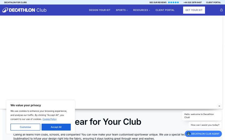 Екранна снимка на decathlonmyclub.co.uk
