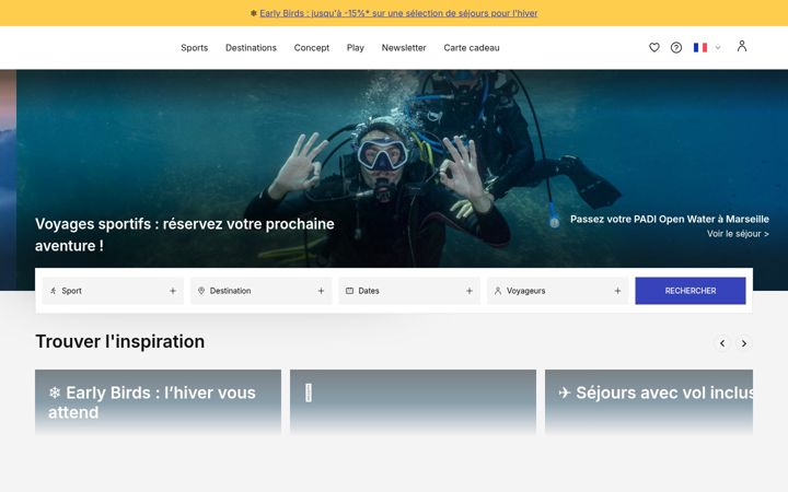 Screenshot of decathlontravel.com