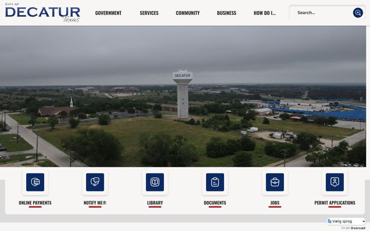 Screenshot of decaturtx.org