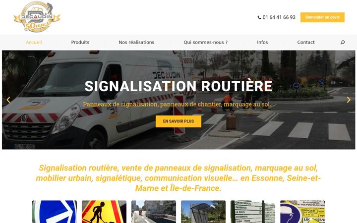 Ekraanipilt saidist decaudin-signalisation.fr