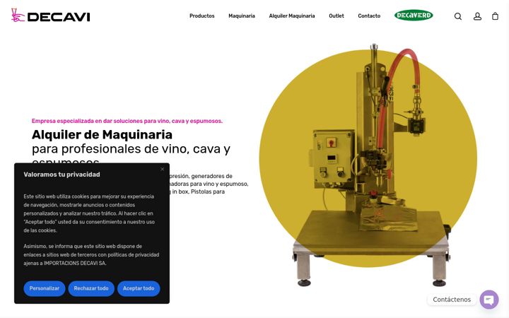 Screenshot of decavi.com