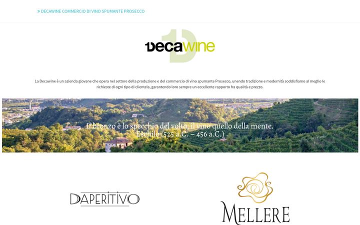 Screenshot of decawine.it