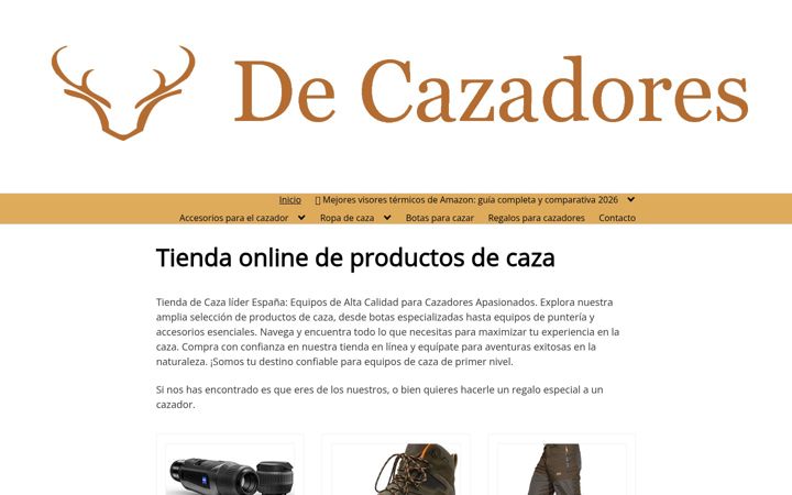 Screenshot of decazadores.com