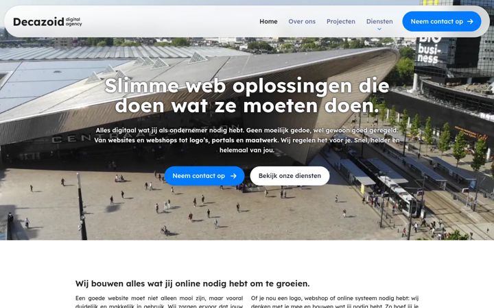 Screenshot of decazoid.nl