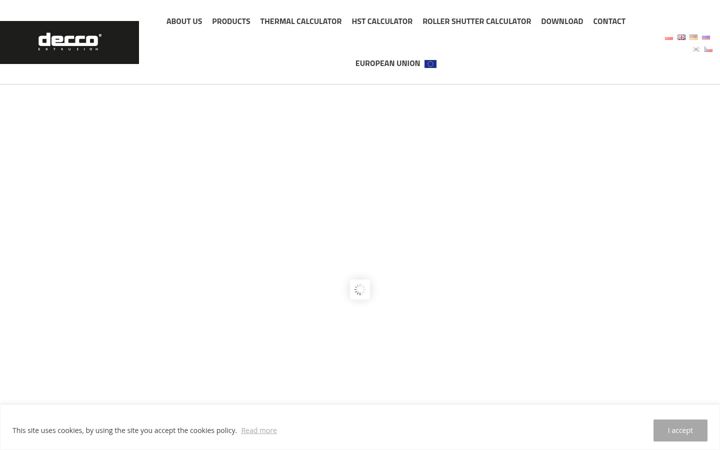 Skjámynd af decco.eu