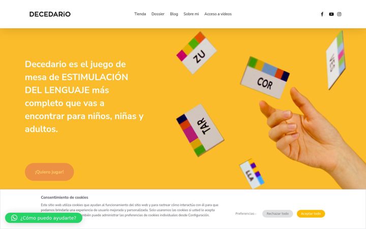 Screenshot of decedario.com