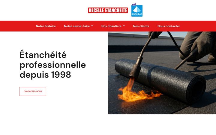 Screenshot of decelleetancheite.com