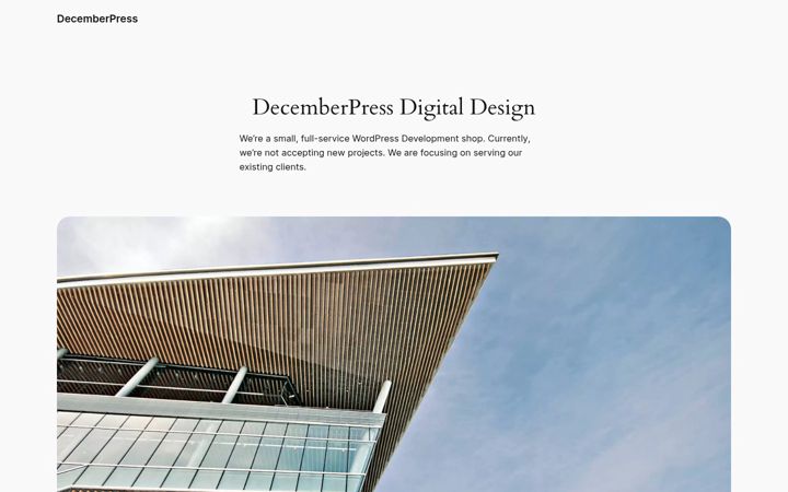 Screenshot of decemberpress.com