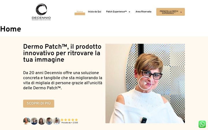 Screenshot of decennio.it