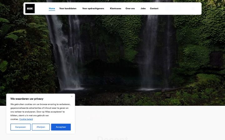 Screenshot of decent.nl