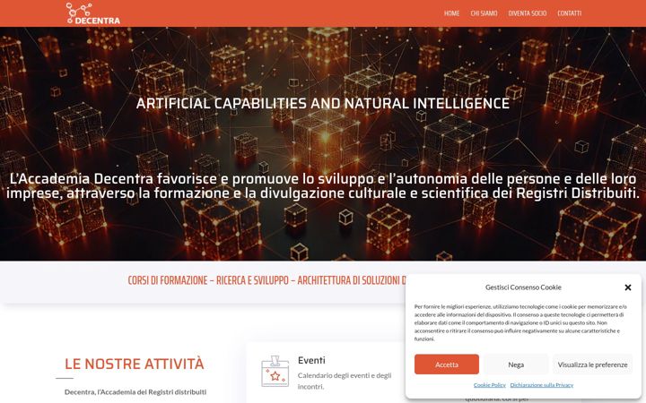 Screenshot of decentra.academy