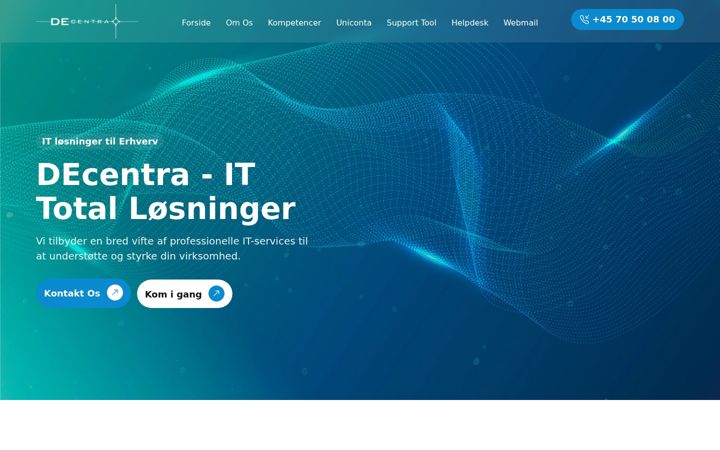 Screenshot of decentra.dk