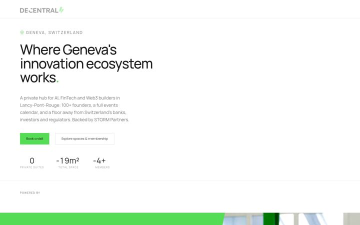 Screenshot of decentral.house