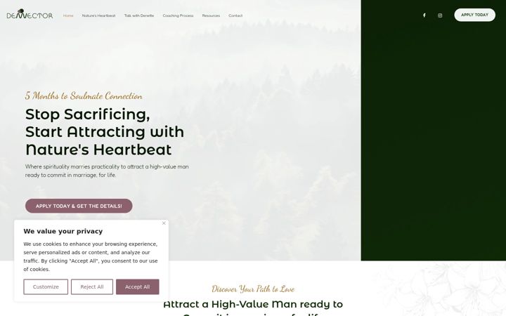 Screenshot of decesterling.com