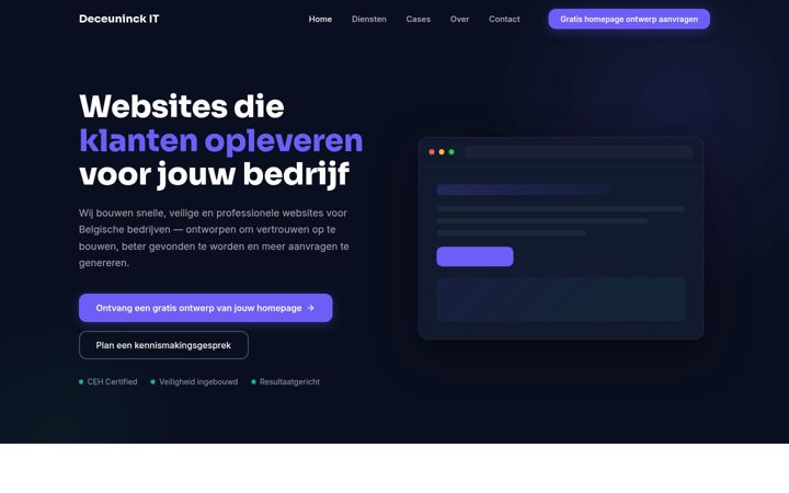 Screenshot of deceuninckitsolutions.be