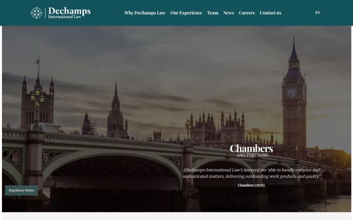 Screenshot of dechampslaw.com
