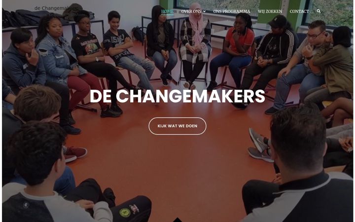 Screenshot of dechangemakers.nl