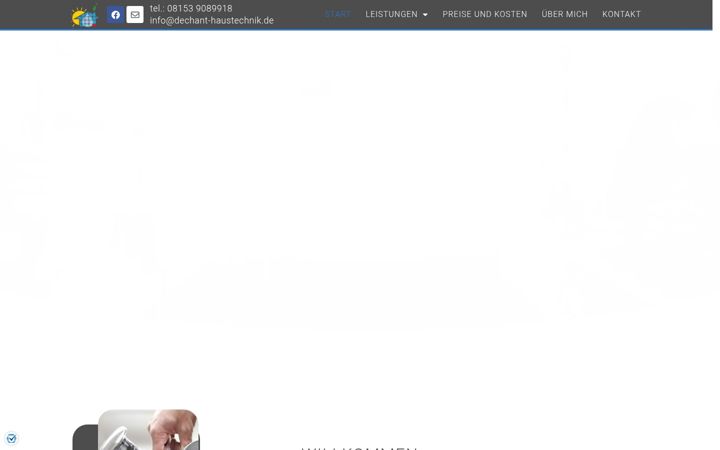 Screenshot of dechant-haustechnik.de