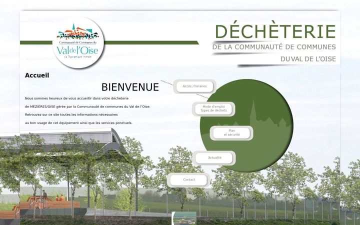 Ekraanipilt saidist decheterie-ccvo.fr