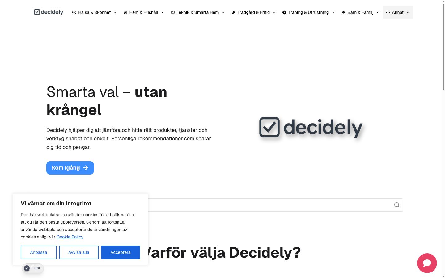 Zrzut ekranu banera zgody wyświetlanego przed jakąkolwiek interakcją