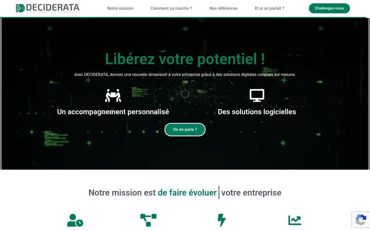 Ekraanipilt saidist deciderata.fr