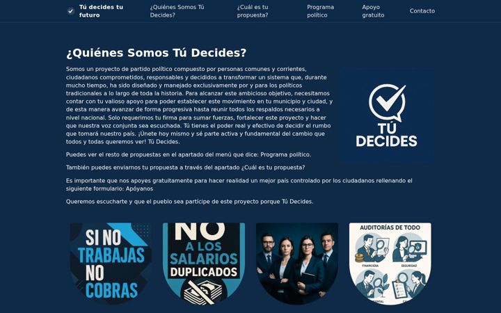 Screenshot ta' decides.es