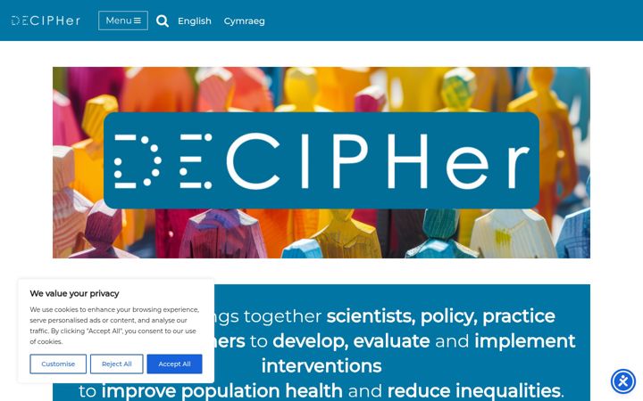 Screenshot of decipher.uk.net