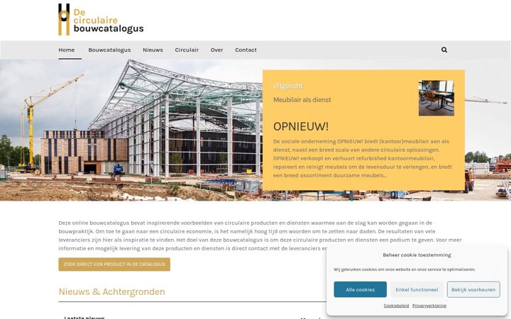 Screenshot of decirculairebouwcatalogus.nl