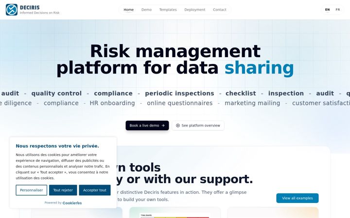 Screenshot of deciris.com