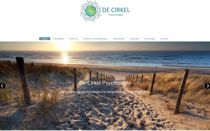 Screenshot of decirkelpsychologie.nl