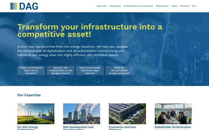 Screenshot of decision-advisory.com