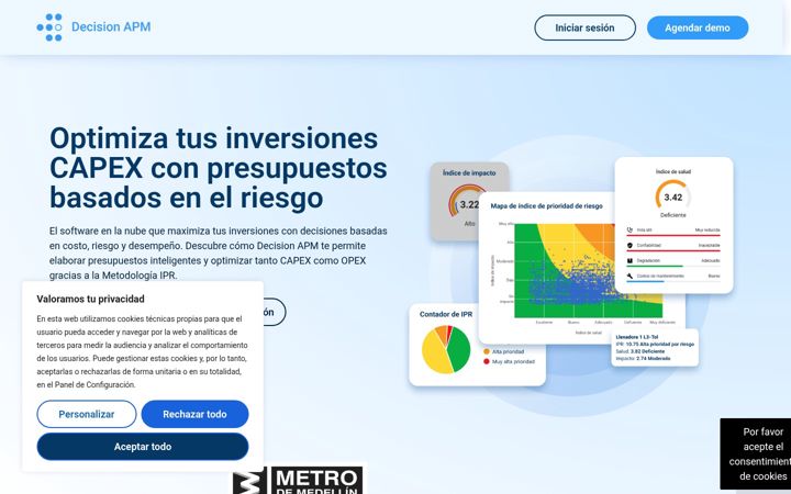Screenshot of decision-apm.com