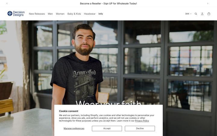 Kuvakaappaus sivustosta decisiondesigns.net