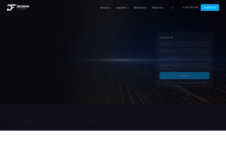 Screenshot of decisionfoundry.com