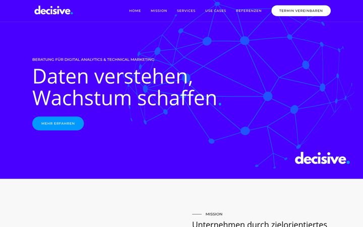 Screenshot of decisive.de